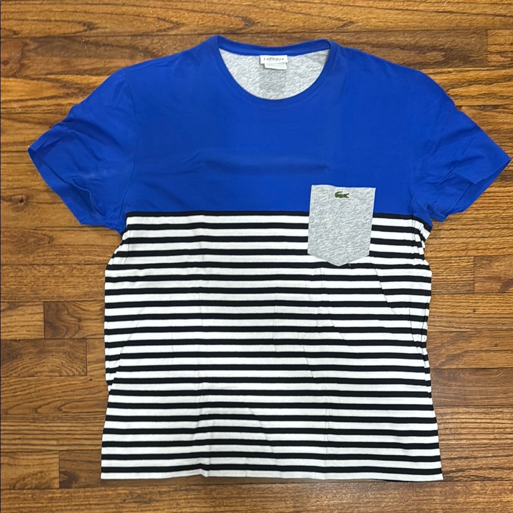 Lacoste Blue Striped Men's Shirt